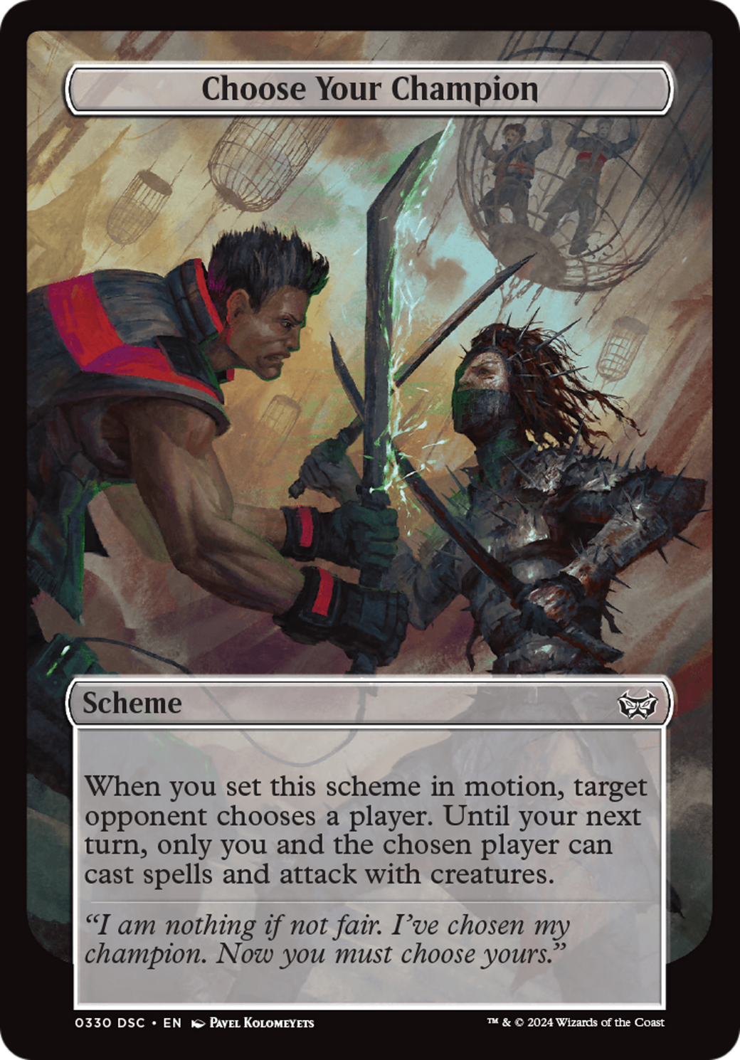 Choose Your Champion (Full Art) [Duskmourn: Archenemy] MTG Single Magic: The Gathering | Red Claw Gaming