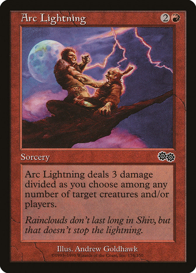 Arc Lightning [Urza's Saga] MTG Single Magic: The Gathering | Red Claw Gaming