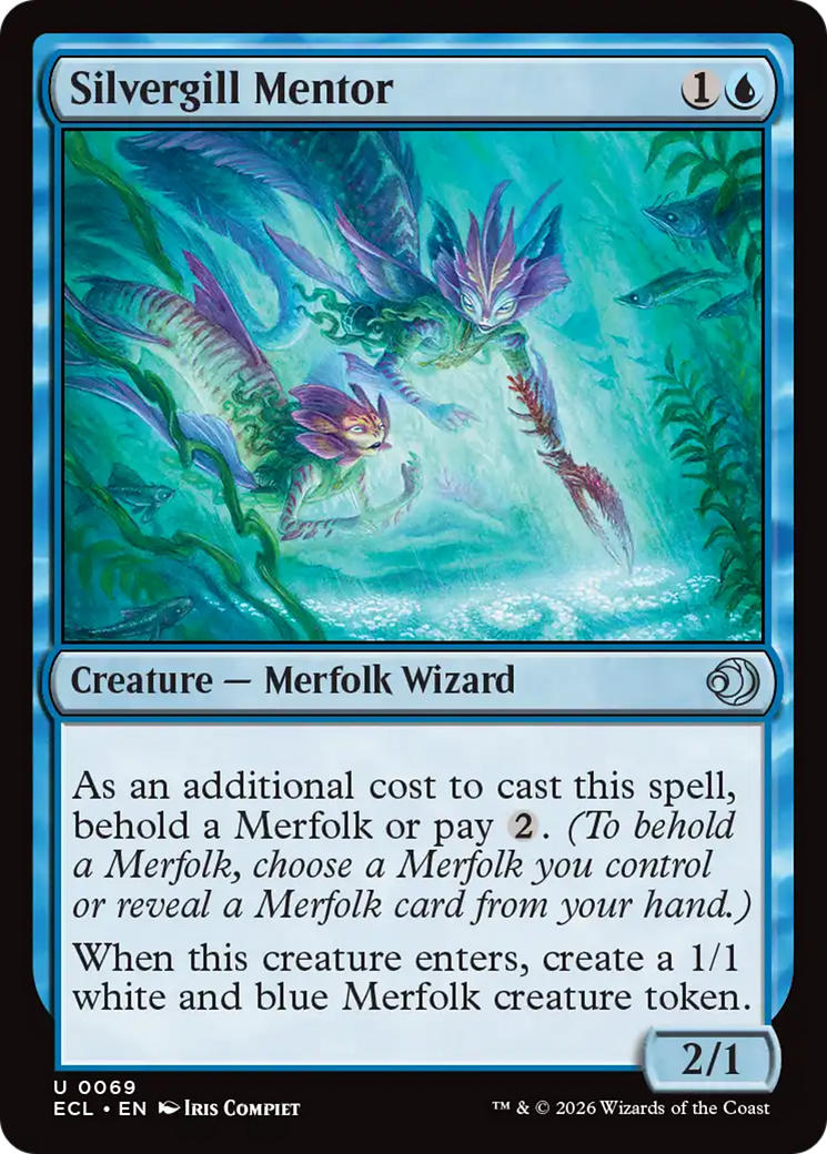 Silvergill Mentor [Lorwyn Eclipsed] MTG Single Magic: The Gathering | Red Claw Gaming