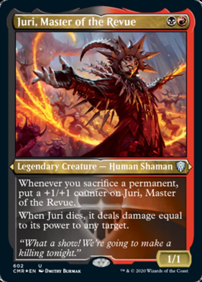 Juri, Master of the Revue (Etched) [Commander Legends] MTG Single Magic: The Gathering | Red Claw Gaming