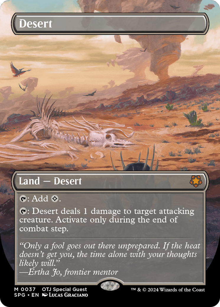 Desert (Borderless) [Outlaws of Thunder Junction Special Guests] MTG Single Magic: The Gathering | Red Claw Gaming
