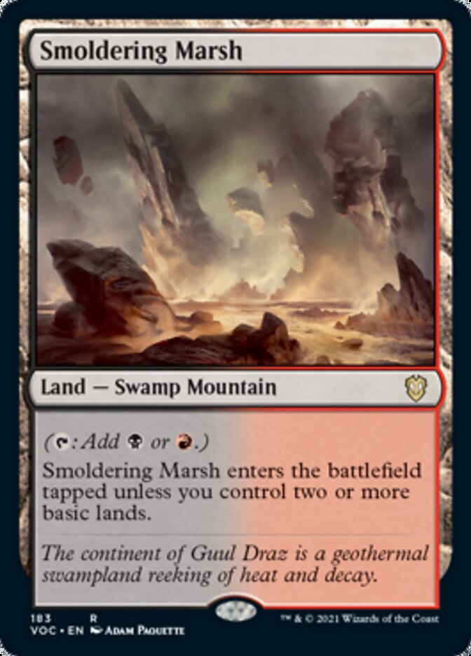 Smoldering Marsh [Innistrad: Crimson Vow Commander] MTG Single Magic: The Gathering | Red Claw Gaming