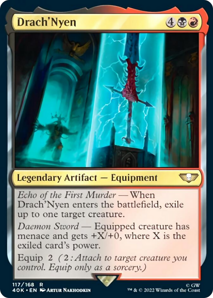 Drach'Nyen (Surge Foil) [Warhammer 40,000] MTG Single Magic: The Gathering | Red Claw Gaming