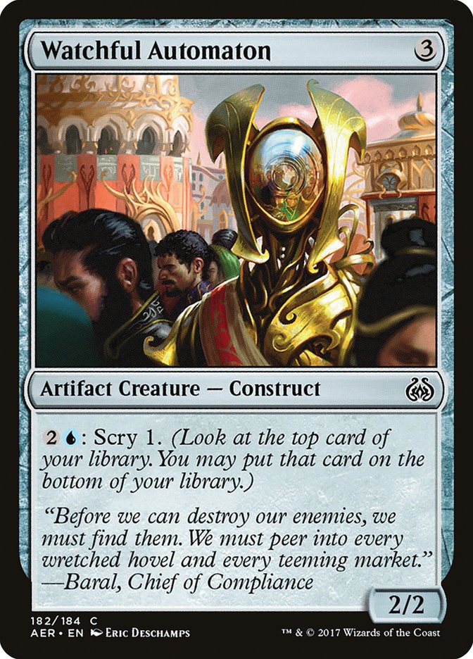 Watchful Automaton [Aether Revolt] MTG Single Magic: The Gathering | Red Claw Gaming