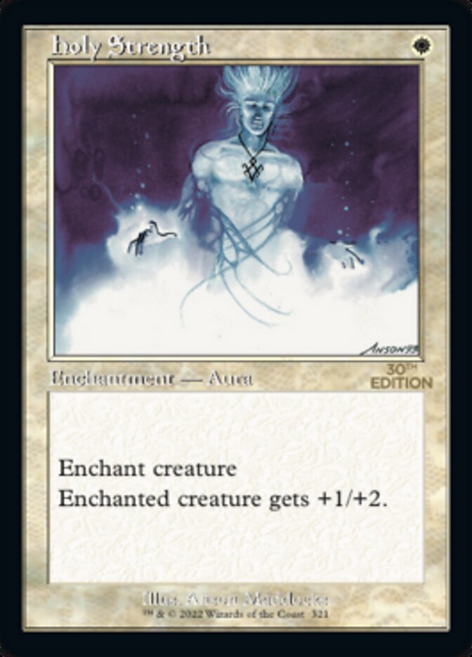 Holy Strength (Retro) [30th Anniversary Edition] MTG Single Magic: The Gathering | Red Claw Gaming
