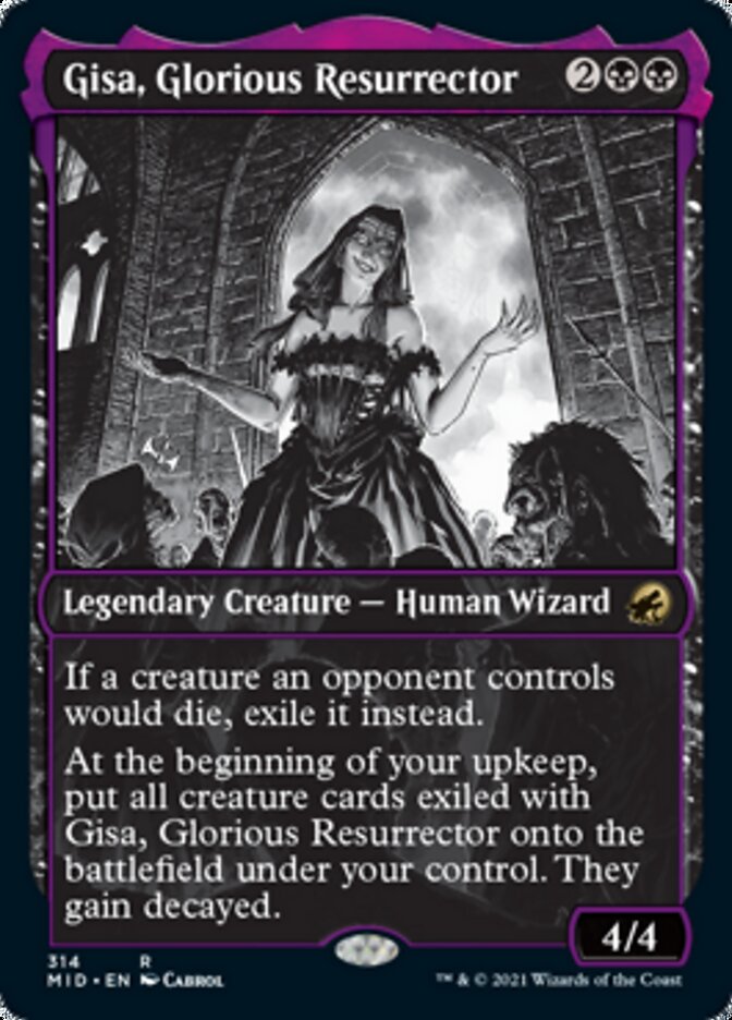 Gisa, Glorious Resurrector (Showcase Eternal Night) [Innistrad: Midnight Hunt] MTG Single Magic: The Gathering | Red Claw Gaming