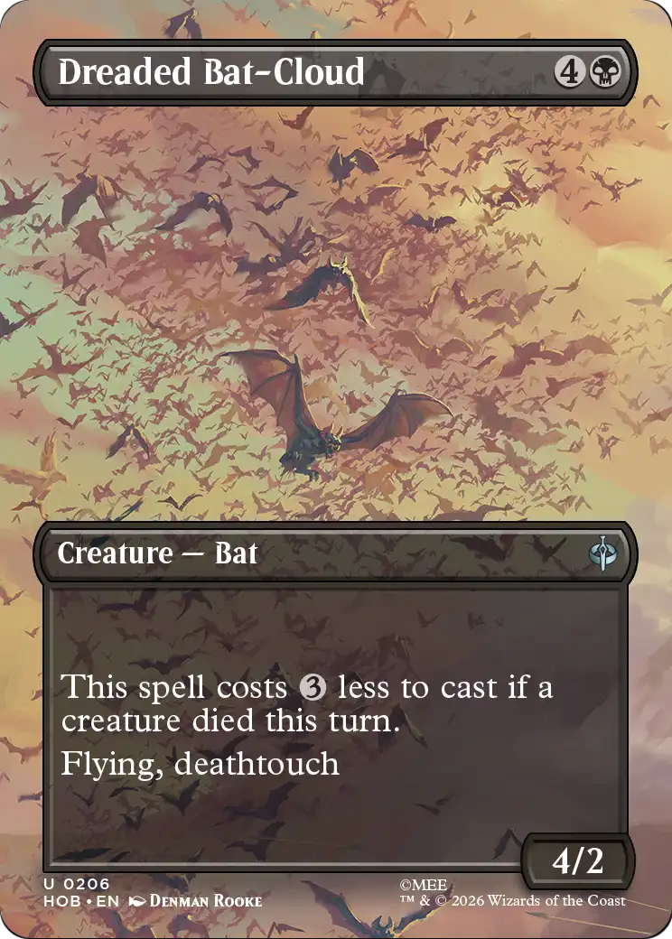Dreaded Bat-Cloud (Borderless) [The Hobbit] | Red Claw Gaming