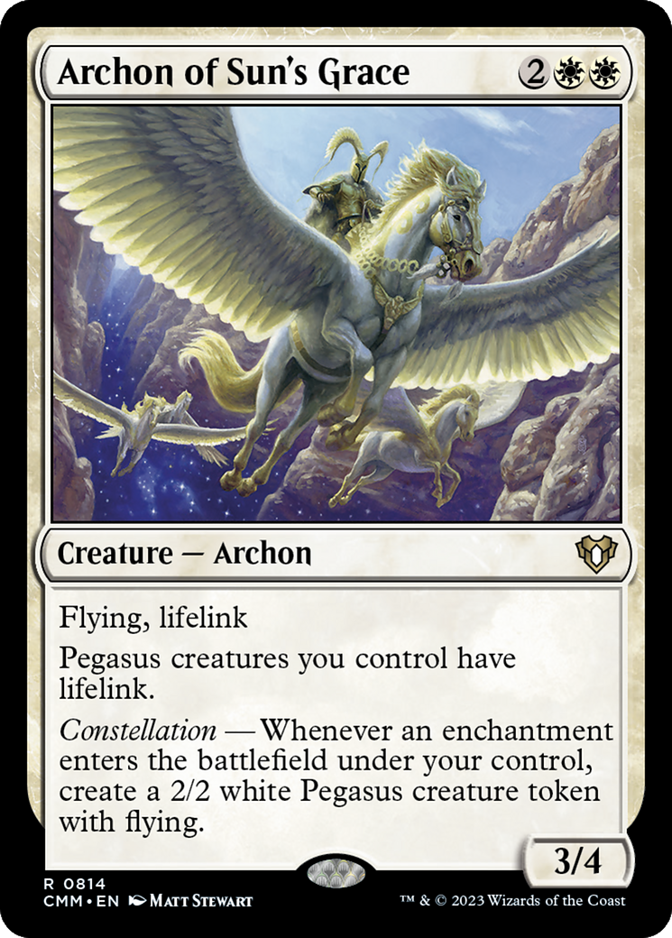 Archon of Sun's Grace [Commander Masters] MTG Single Magic: The Gathering | Red Claw Gaming