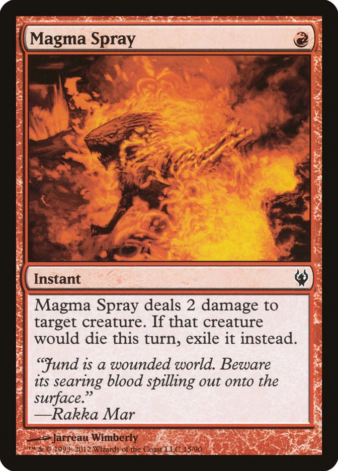 Magma Spray [Duel Decks: Izzet vs. Golgari] MTG Single Magic: The Gathering | Red Claw Gaming