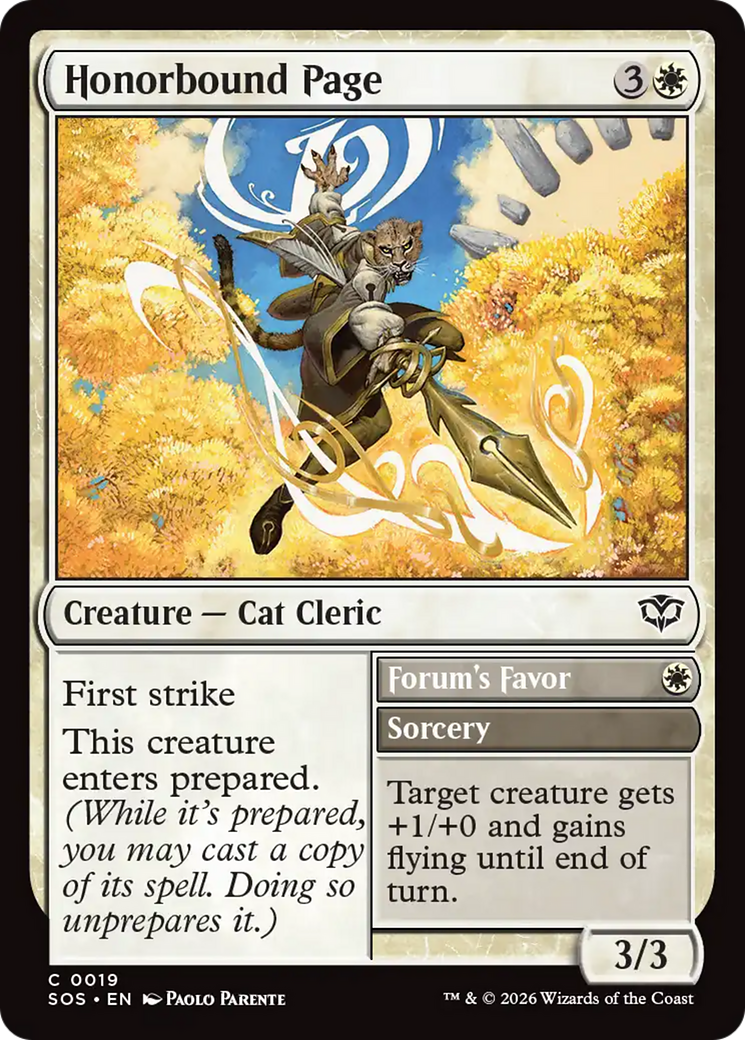 Honorbound Page [Secrets of Strixhaven] MTG Single Magic: The Gathering | Red Claw Gaming