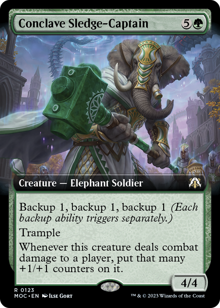 Conclave Sledge-Captain (Extended Art) [March of the Machine Commander] MTG Single Magic: The Gathering | Red Claw Gaming