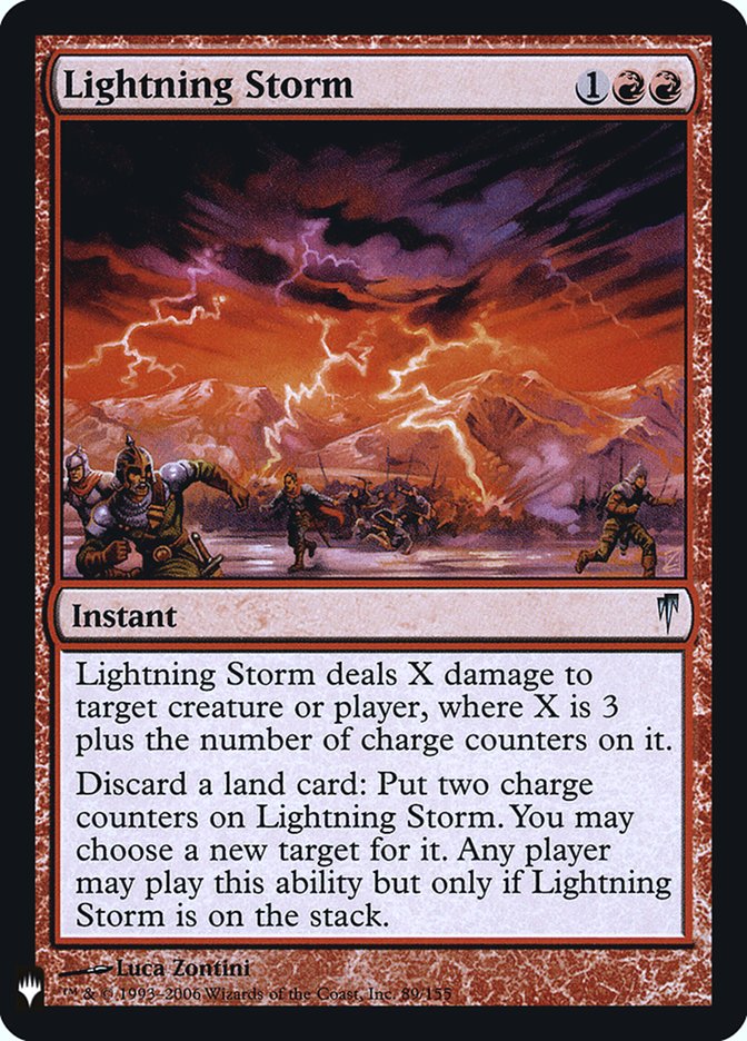 Lightning Storm [Mystery Booster] MTG Single Magic: The Gathering | Red Claw Gaming