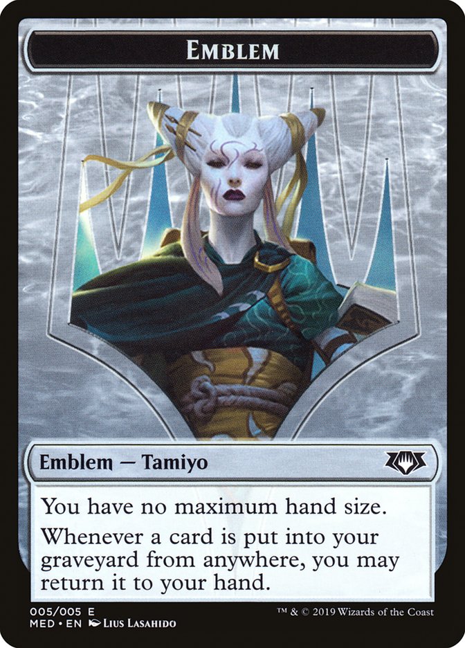 Tamiyo, the Moon Sage Emblem [Mythic Edition Tokens] MTG Single Magic: The Gathering | Red Claw Gaming