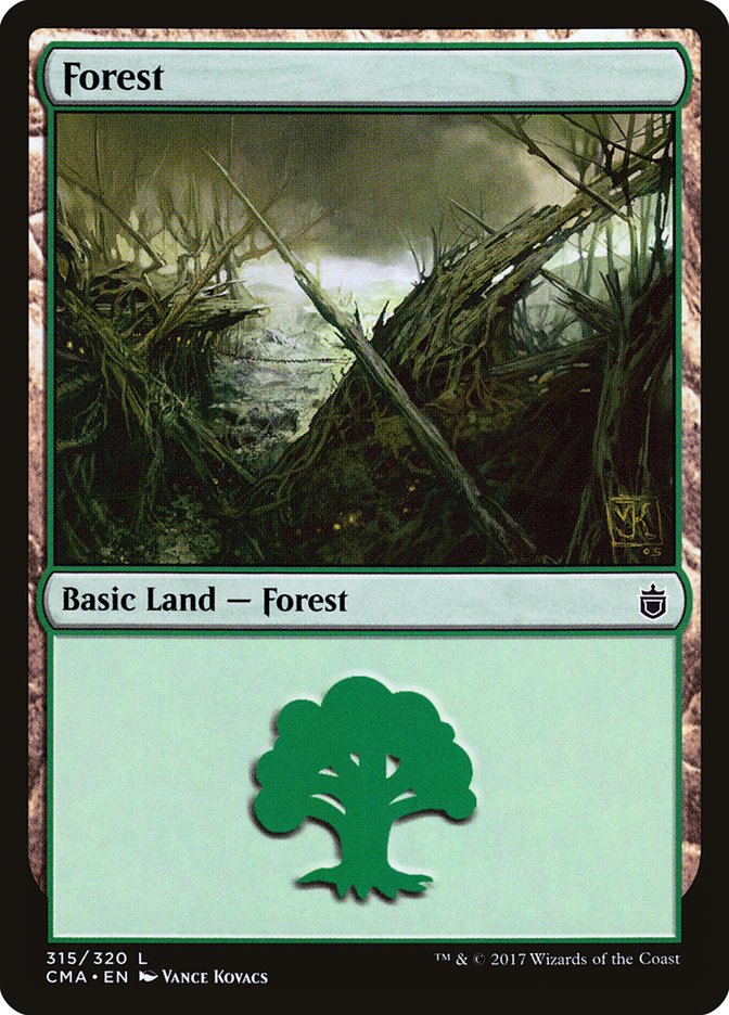 Forest (315) [Commander Anthology] MTG Single Magic: The Gathering | Red Claw Gaming
