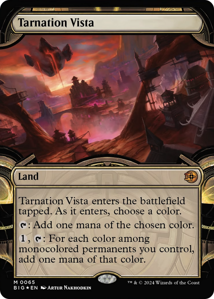 Tarnation Vista (Showcase) (Raised Foil) [Outlaws of Thunder Junction: The Big Score] MTG Single Magic: The Gathering | Red Claw Gaming