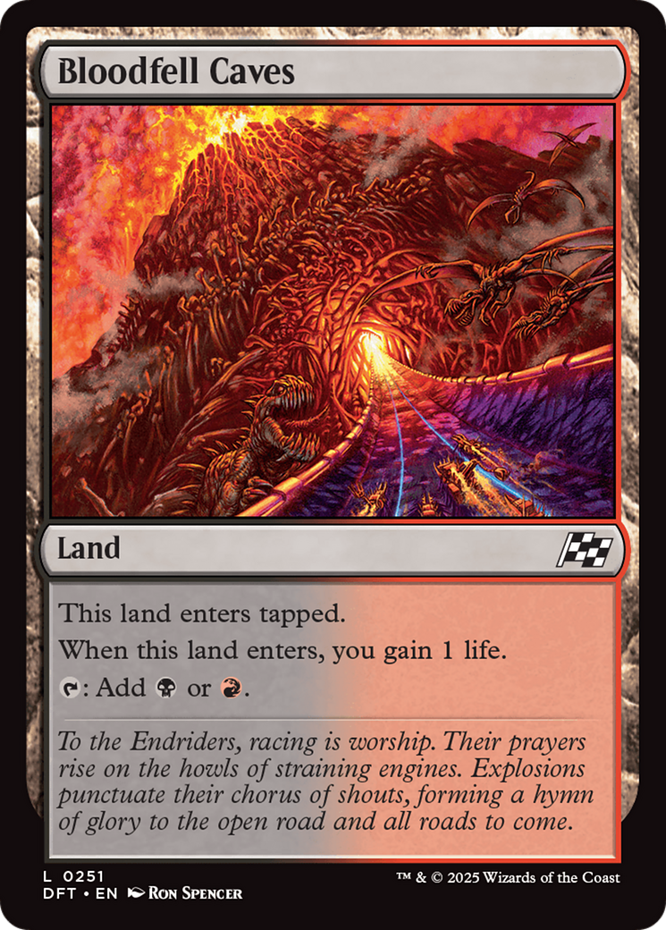 Bloodfell Caves [Aetherdrift] MTG Single Magic: The Gathering | Red Claw Gaming