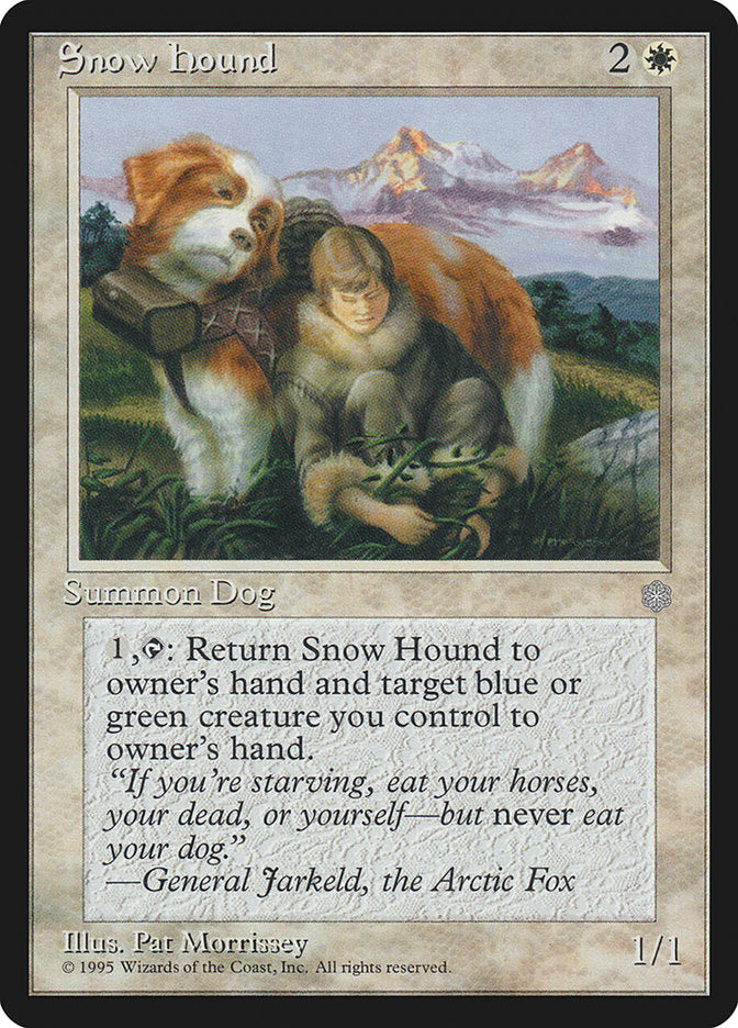 Snow Hound [Ice Age] MTG Single Magic: The Gathering | Red Claw Gaming