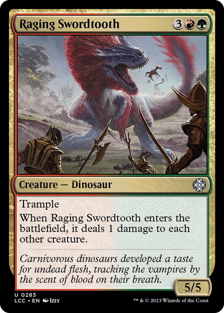 Raging Swordtooth [The Lost Caverns of Ixalan Commander] MTG Single Magic: The Gathering | Red Claw Gaming