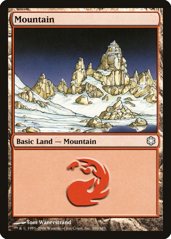 Mountain (380) [Coldsnap Theme Decks] MTG Single Magic: The Gathering | Red Claw Gaming