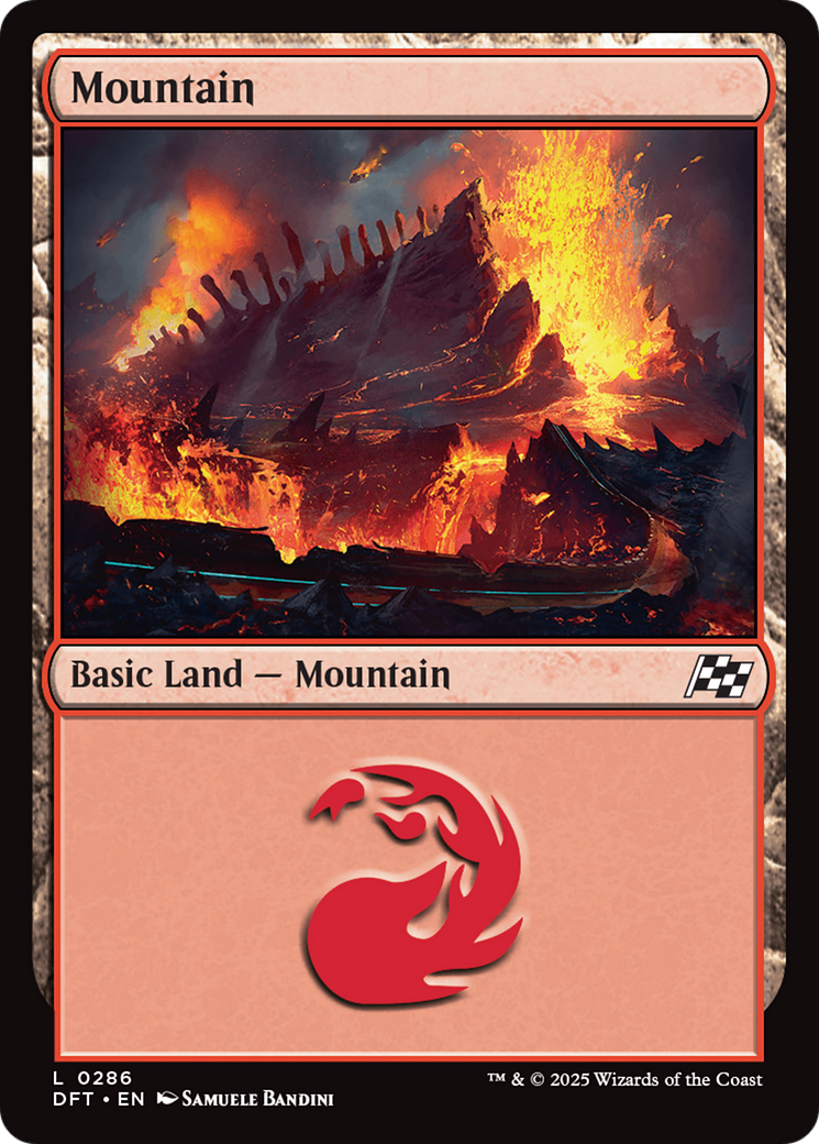 Mountain (0286) [Aetherdrift] MTG Single Magic: The Gathering | Red Claw Gaming