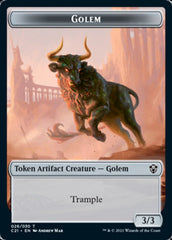 Golem (026) // Thopter Double-Sided Token [Commander 2021 Tokens] MTG Single Magic: The Gathering | Red Claw Gaming