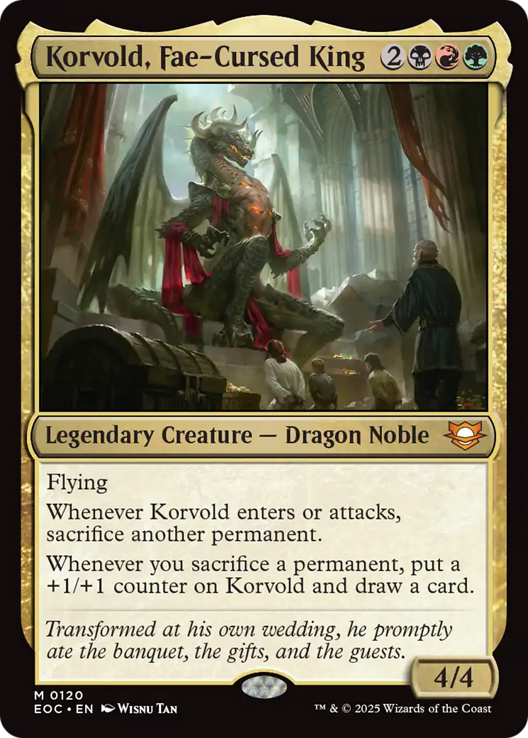 Korvold, Fae-Cursed King [Edge of Eternities Commander] MTG Single Magic: The Gathering | Red Claw Gaming