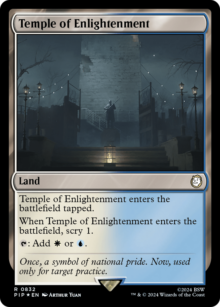 Temple of Enlightenment (Surge Foil) [Fallout] MTG Single Magic: The Gathering | Red Claw Gaming