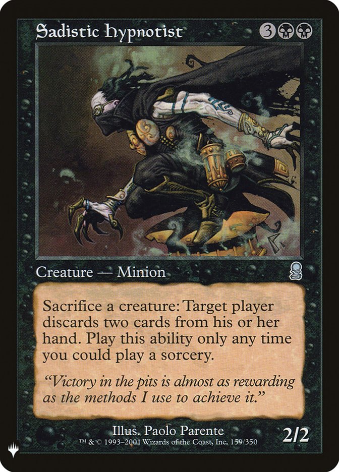 Sadistic Hypnotist [Mystery Booster] MTG Single Magic: The Gathering | Red Claw Gaming