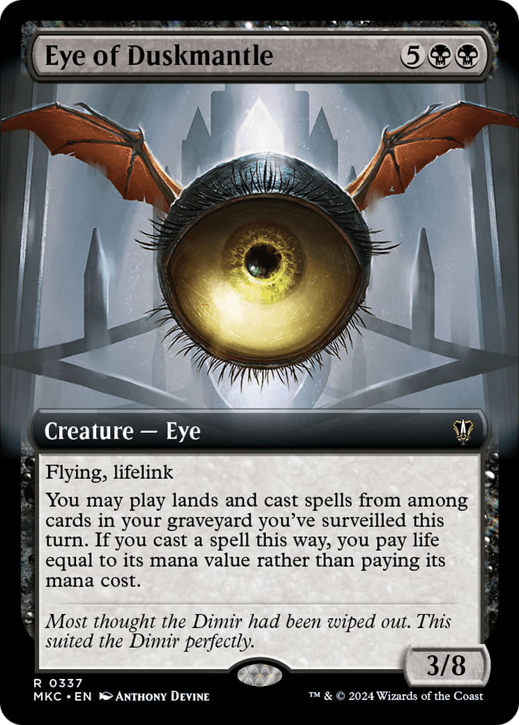 Eye of Duskmantle (Extended Art) [Murders at Karlov Manor Commander] MTG Single Magic: The Gathering    | Red Claw Gaming