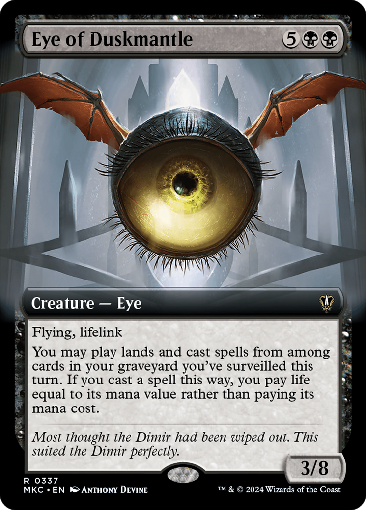 Eye of Duskmantle (Extended Art) [Murders at Karlov Manor Commander] MTG Single Magic: The Gathering | Red Claw Gaming