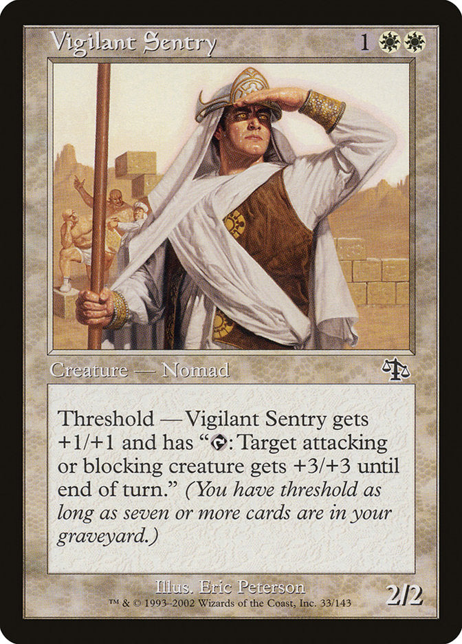 Vigilant Sentry [Judgment] MTG Single Magic: The Gathering | Red Claw Gaming