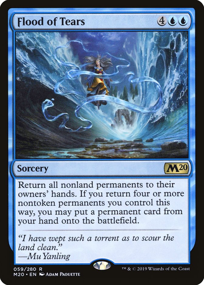 Flood of Tears [Core Set 2020] MTG Single Magic: The Gathering | Red Claw Gaming