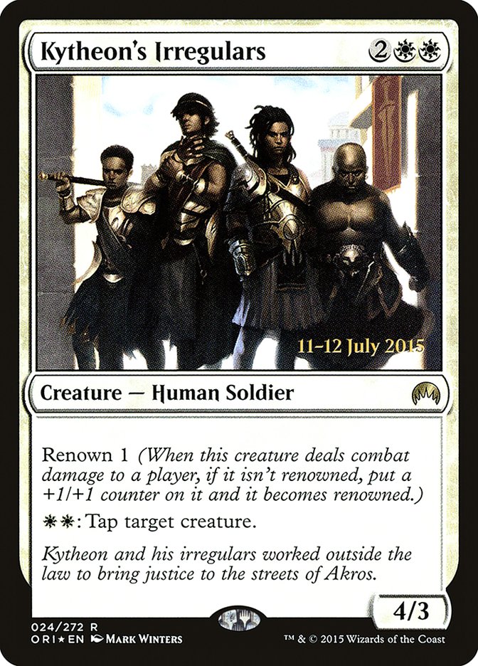 Kytheon's Irregulars [Magic Origins Prerelease Promos] MTG Single Magic: The Gathering | Red Claw Gaming