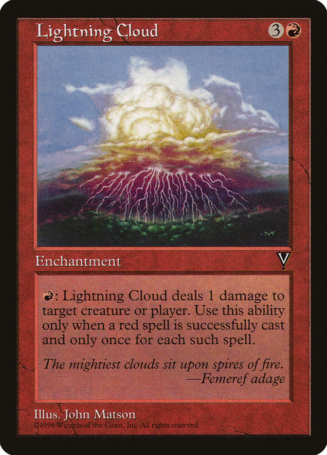 Lightning Cloud [Visions] MTG Single Magic: The Gathering | Red Claw Gaming
