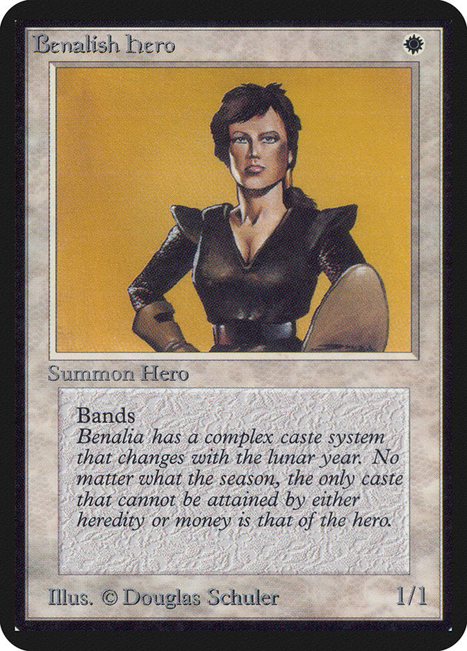 Benalish Hero [Alpha Edition] MTG Single Magic: The Gathering | Red Claw Gaming