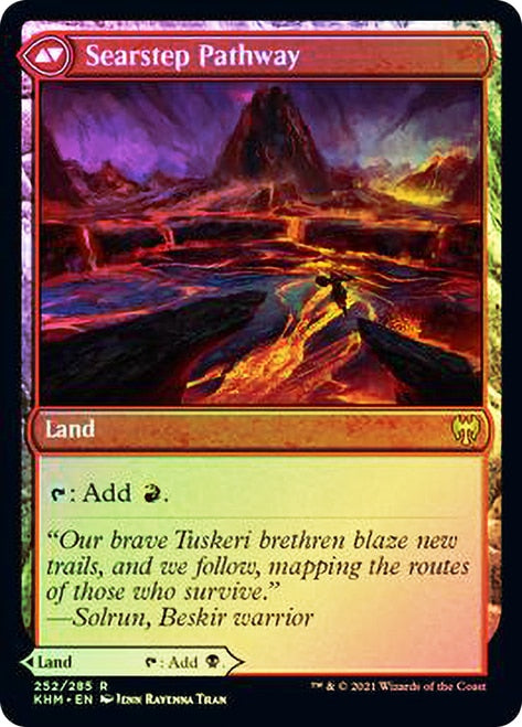 Blightstep Pathway // Searstep Pathway [Kaldheim Prerelease Promos] MTG Single Magic: The Gathering | Red Claw Gaming