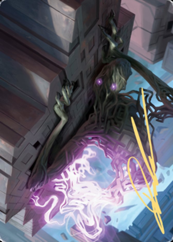 Skyclave Shade Art Card (Gold-Stamped Signature) [Zendikar Rising Art Series] MTG Single Magic: The Gathering | Red Claw Gaming