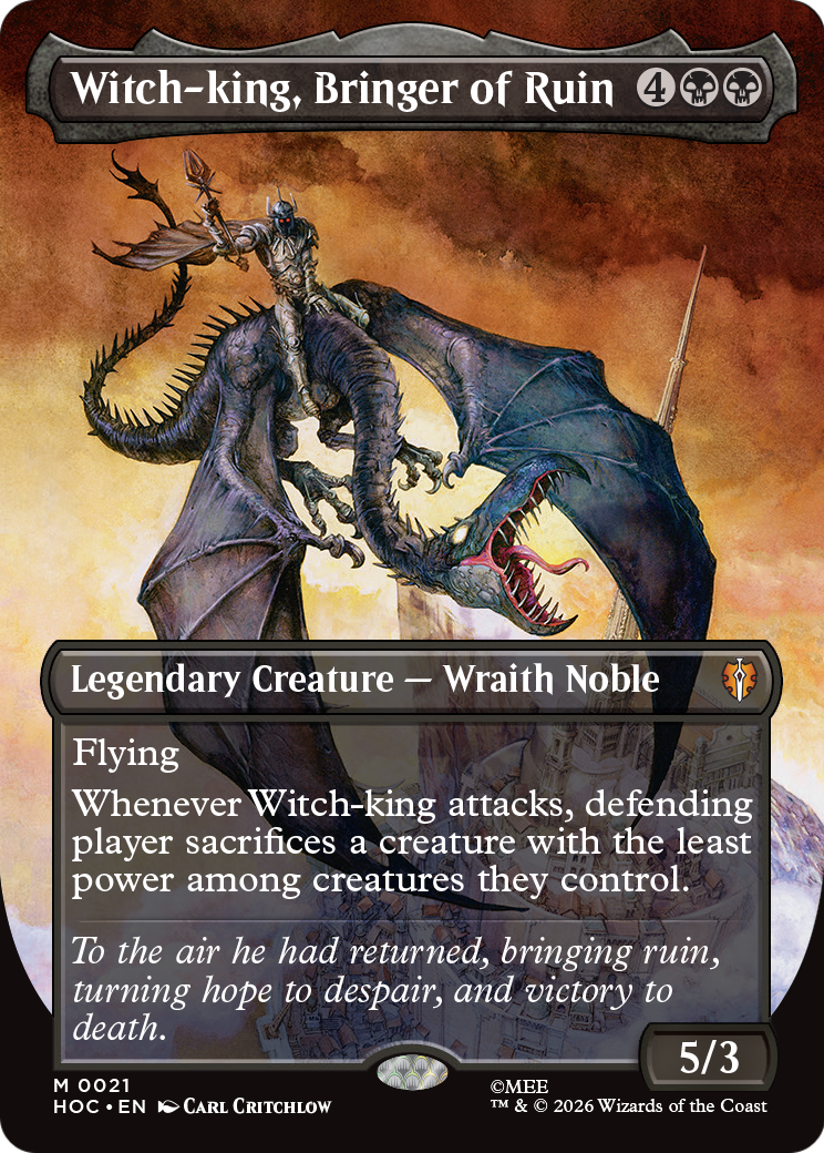 Witch-king, Bringer of Ruin (Borderless) [The Hobbit] | Red Claw Gaming
