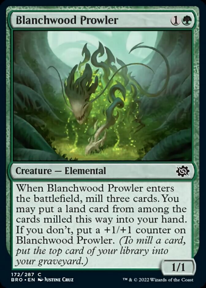 Blanchwood Prowler [The Brothers' War] MTG Single Magic: The Gathering | Red Claw Gaming
