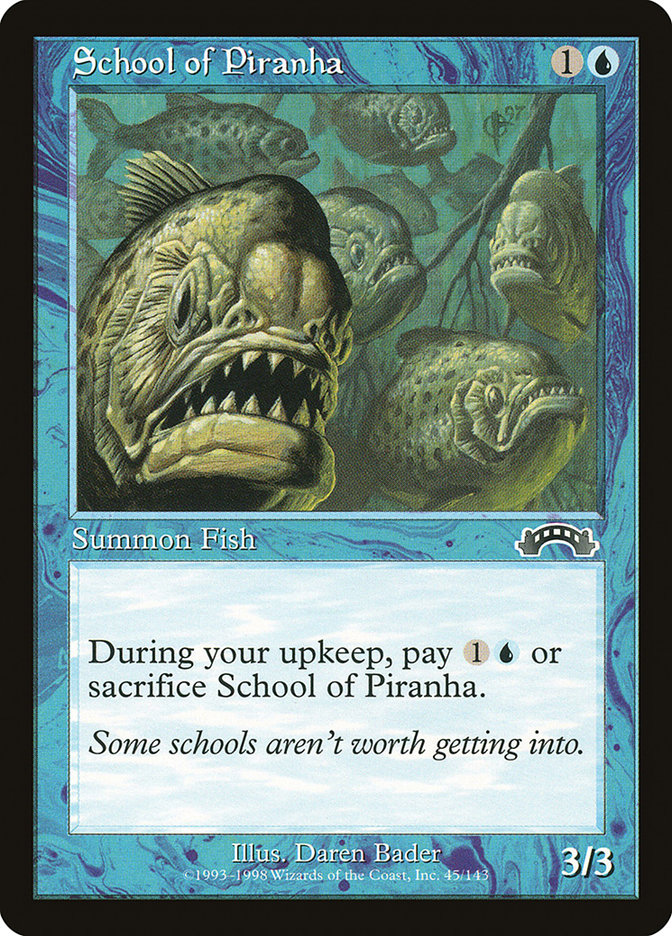 School of Piranha [Exodus] MTG Single Magic: The Gathering | Red Claw Gaming