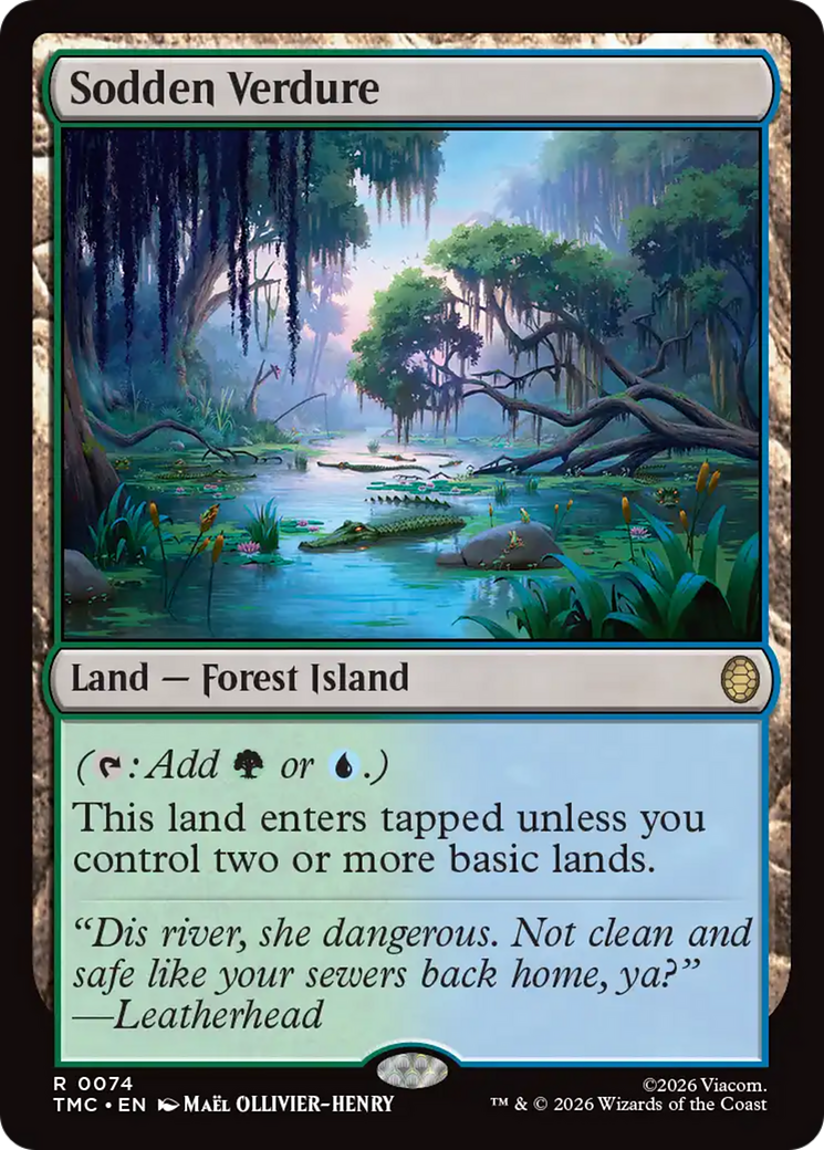 Sodden Verdure [Teenage Mutant Ninja Turtles Commander] MTG Single Magic: The Gathering | Red Claw Gaming
