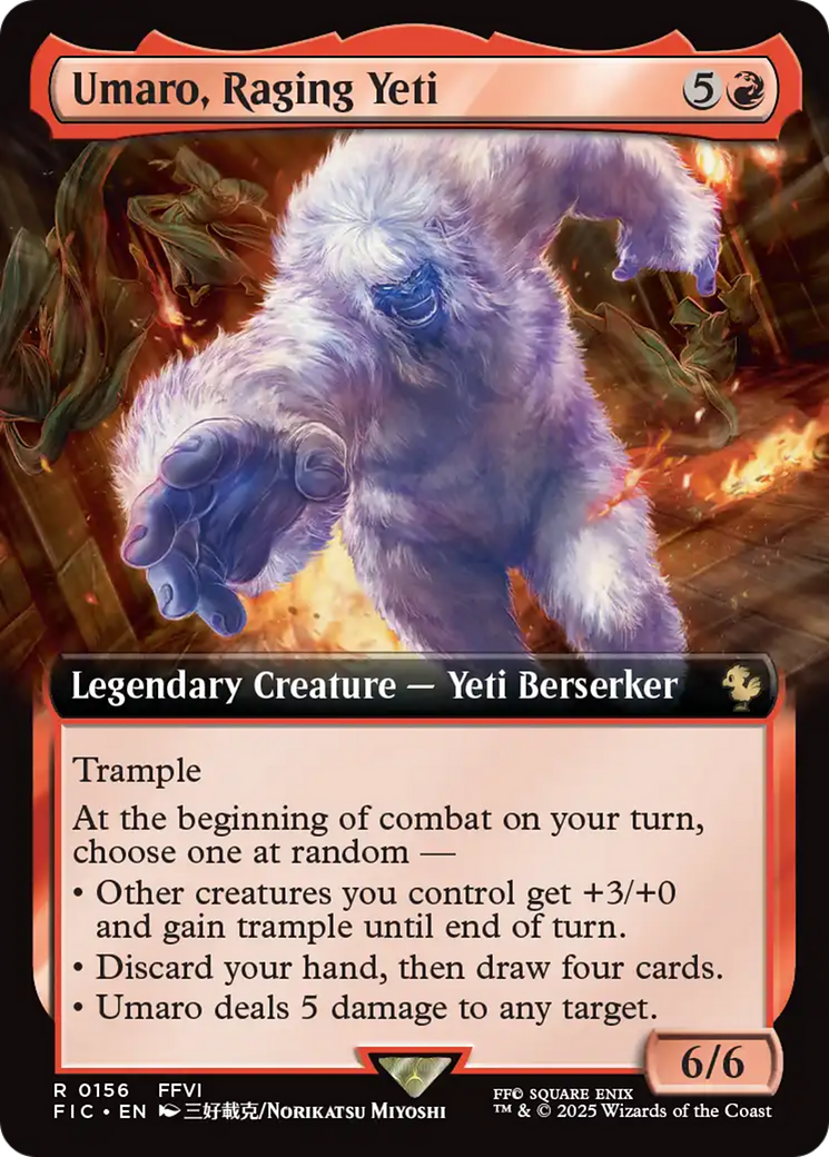 Umaro, Raging Yeti (Extended Art) [FINAL FANTASY Commander] MTG Single Magic: The Gathering | Red Claw Gaming
