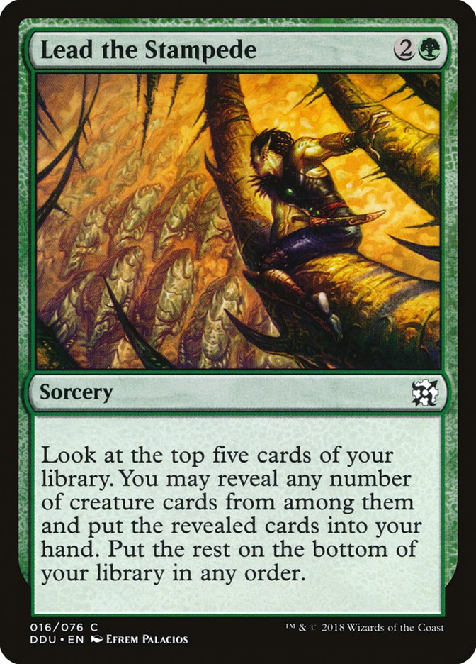 Lead the Stampede [Duel Decks: Elves vs. Inventors] MTG Single Magic: The Gathering | Red Claw Gaming