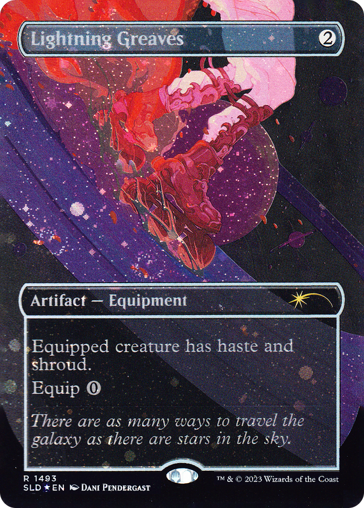 Lightning Greaves (1493) (Galaxy Foil) [Secret Lair Drop Series] MTG Single Magic: The Gathering | Red Claw Gaming