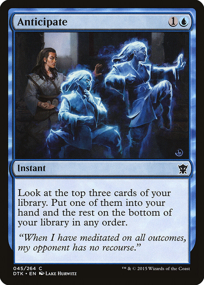 Anticipate [Dragons of Tarkir] MTG Single Magic: The Gathering | Red Claw Gaming