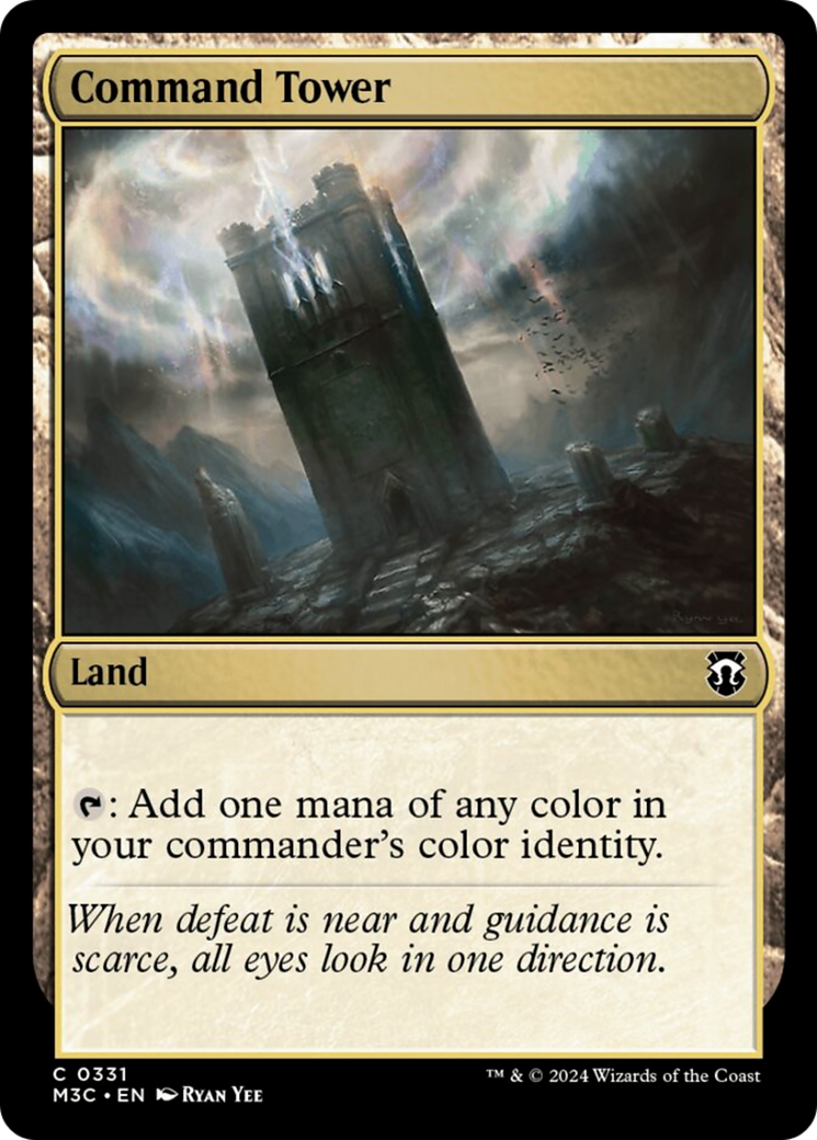 Command Tower (Ripple Foil) [Modern Horizons 3 Commander] MTG Single Magic: The Gathering | Red Claw Gaming