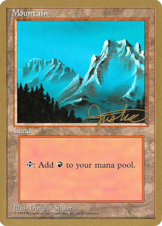 Mountain (mj374) (Mark Justice) [Pro Tour Collector Set] MTG Single Magic: The Gathering | Red Claw Gaming