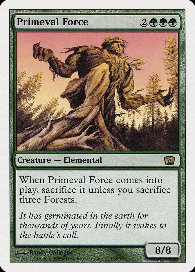 Primeval Force (8th Edition) [Oversize Cards] MTG Single Magic: The Gathering | Red Claw Gaming