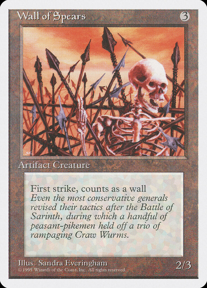 Wall of Spears [Fourth Edition] MTG Single Magic: The Gathering | Red Claw Gaming