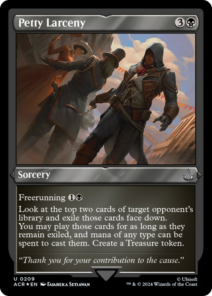 Petty Larceny (Foil Etched) [Assassin's Creed] MTG Single Magic: The Gathering | Red Claw Gaming